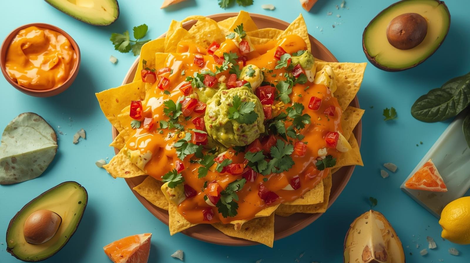 Como Fazer Nachos com Guacamole e Molho de Queijo