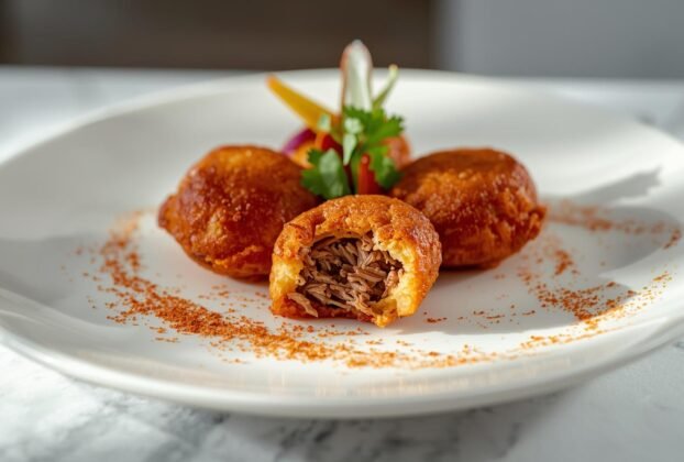 Bolinho de Mandioca com Carne-Seca para Happy Hour